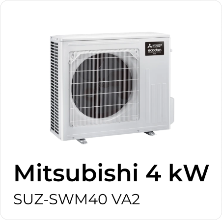 Mitsubishi 4 kW - SUZ-SWM40 VA2- Fiche